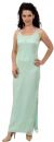 Long Formal Beaded Dress with Matching Jacket  in Mint